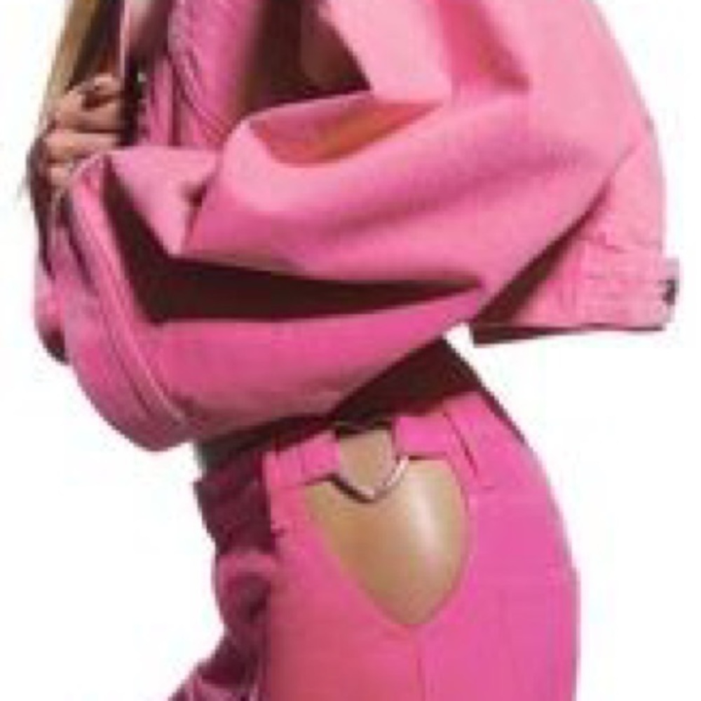 Zara Low Rise Loose Jeans with Heart Side Detail